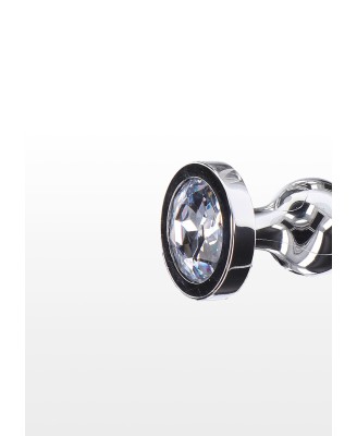 Diamond Star Beads - Metalowy Korek Analny Korale z Kryształem