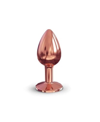 Dorcel Diamond Aluminium Plug - Korek Analny z Kryształkiem - RoseGold - S