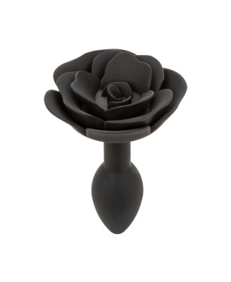 Small Rose Anal Plug Black