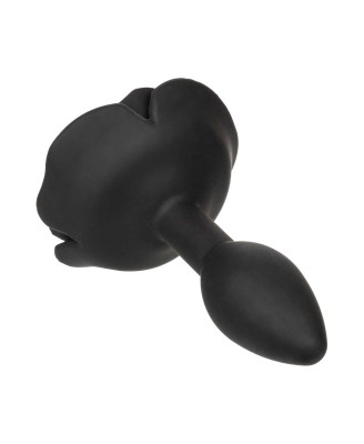 Small Rose Anal Plug Black