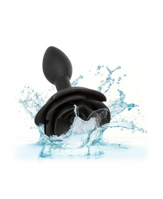 Small Rose Anal Plug Black