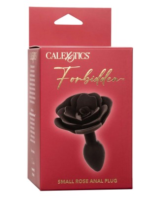 Small Rose Anal Plug Black