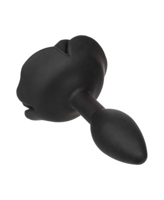 Small Rose Anal Plug Black