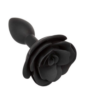 Small Rose Anal Plug Black