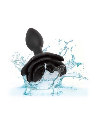 Small Rose Anal Plug Black
