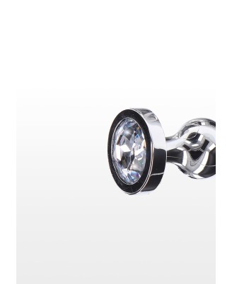 Diamond Star Beads - Korek Analny Korale z Kryształkiem - Średni