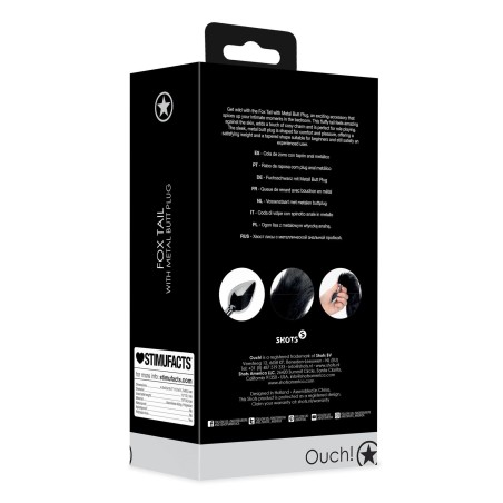 Korek Analny z Czarnym Lisim Ogonem