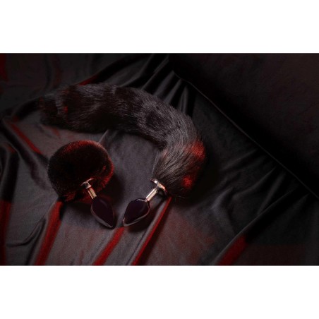 Korek Analny z Czarnym Lisim Ogonem