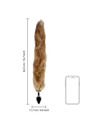 Fox Tail with Metal Butt Plug