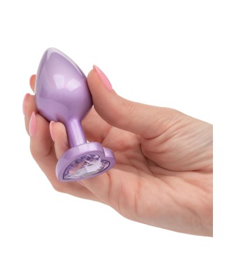 Diamond Heart Plug Large Purple