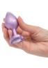 Diamond Heart Plug Large Purple