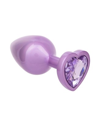 Diamond Heart Plug Large Purple
