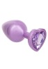 Diamond Heart Plug Large Purple