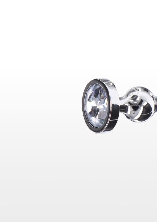 Diamond Star Beads - Korek Analny Korale z Kryształkiem - Mały