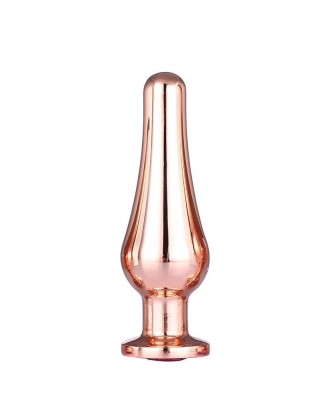 GLEAMING LOVE ROSE GOLD PLEASURE - Korek Analny z Kryształkiem - M