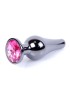 MyLove Toys - Jewellery Dark Silver BUTT PLUG- Pink