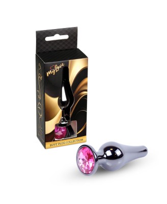 MyLove Toys - Jewellery Dark Silver BUTT PLUG- Pink