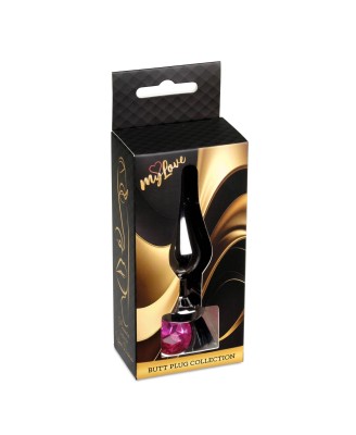 MyLove Toys - Jewellery Dark Silver BUTT PLUG- Pink