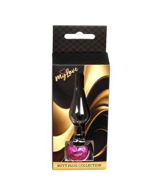 MyLove Toys - Jewellery Dark Silver BUTT PLUG- Pink