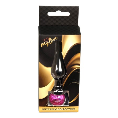 MyLove Toys - Jewellery Dark Silver BUTT PLUG- Pink