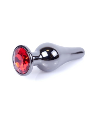 MyLove Toys - Jewellery Dark Silver BUTT PLUG- Red