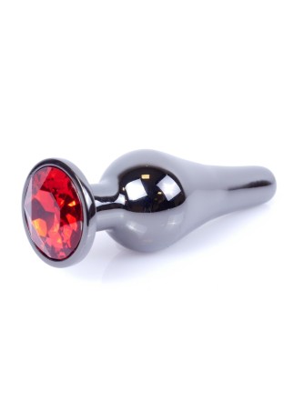 MyLove Toys - Jewellery Dark Silver BUTT PLUG- Red