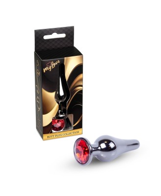 MyLove Toys - Jewellery Dark Silver BUTT PLUG- Red