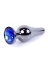 MyLove Toys - Jewellery Dark Silver BUTT PLUG- Dark Blue