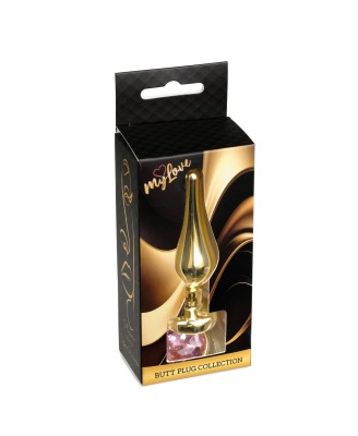 MyLove Toys - Jewellery Gold BUTT PLUG- Rose