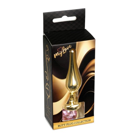 MyLove Toys - Jewellery Gold BUTT PLUG- Rose