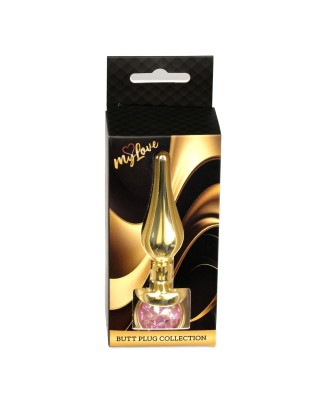 MyLove Toys - Jewellery Gold BUTT PLUG- Rose