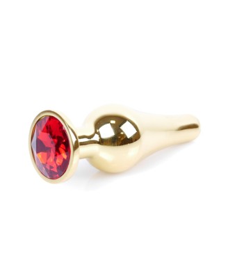 MyLove Toys - Jewellery Gold BUTT PLUG- Red