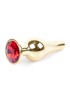 MyLove Toys - Jewellery Gold BUTT PLUG- Red