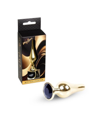 MyLove Toys - Jewellery Gold BUTT PLUG- Black