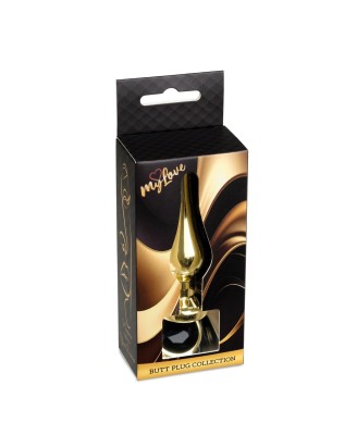 MyLove Toys - Jewellery Gold BUTT PLUG- Black