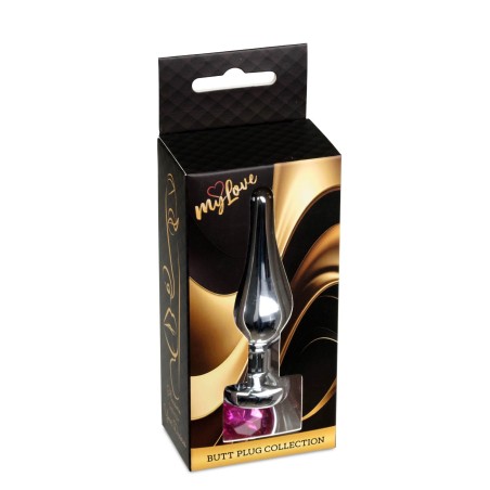 MyLove Toys - Jewellery Silver BUTT PLUG- Pink