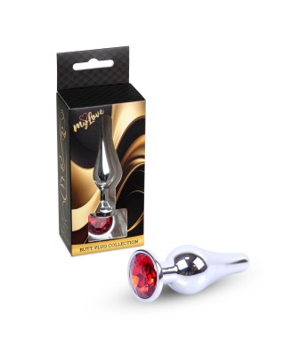 MyLove Toys - Jewellery Silver BUTT PLUG- Red
