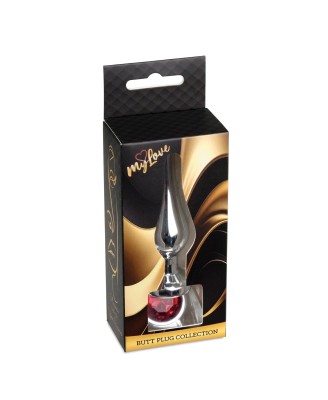 MyLove Toys - Jewellery Silver BUTT PLUG- Red
