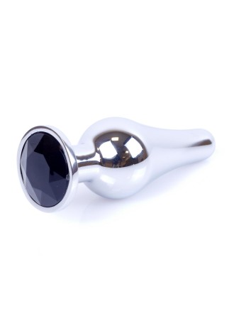 MyLove Toys - Jewellery Silver BUTT PLUG- Black