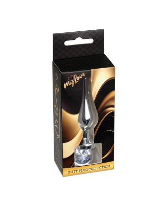 MyLove Toys - Jewellery Silver BUTT PLUG- Clear