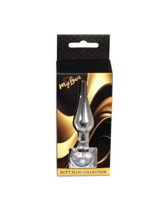 MyLove Toys - Jewellery Silver BUTT PLUG- Clear