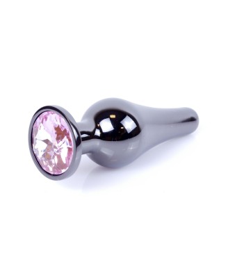 MyLove Toys - Jewellery - C.Srebrny Korek Analny z Kryształkiem - Jasny Róż