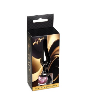 MyLove Toys - Jewellery Dark Silver BUTT PLUG- Rose