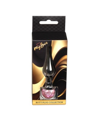 MyLove Toys - Jewellery Dark Silver BUTT PLUG- Rose