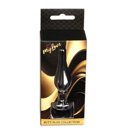 MyLove Toys - Jewellery Dark Silver BUTT PLUG- Black