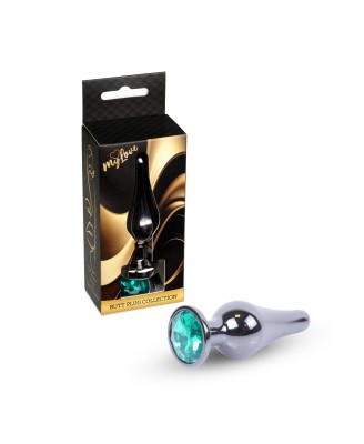 MyLove Toys - Jewellery Dark Silver BUTT PLUG- Green
