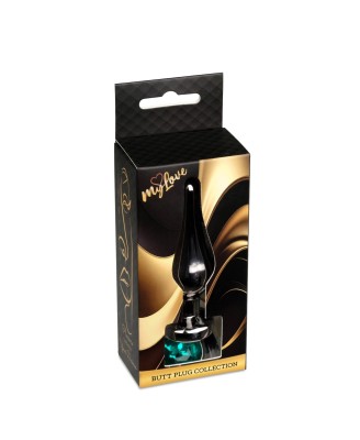 MyLove Toys - Jewellery Dark Silver BUTT PLUG- Green