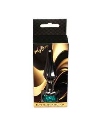 MyLove Toys - Jewellery Dark Silver BUTT PLUG- Green
