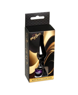 MyLove Toys - Jewellery Dark Silver BUTT PLUG- Purple
