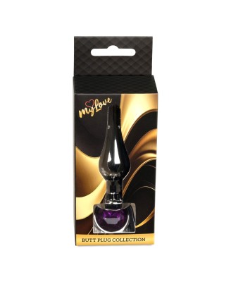 MyLove Toys - Jewellery Dark Silver BUTT PLUG- Purple